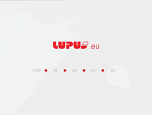 Tablet Screenshot of lupus.eu